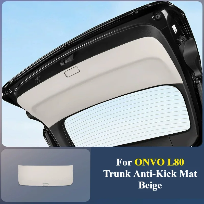 Trunk Anti‑Kick Mat For ONVO L80 Tailgate Anti‑Collision Anti‑Scratch Protective Pad Custom Precise Fit Interior Mod Accessories