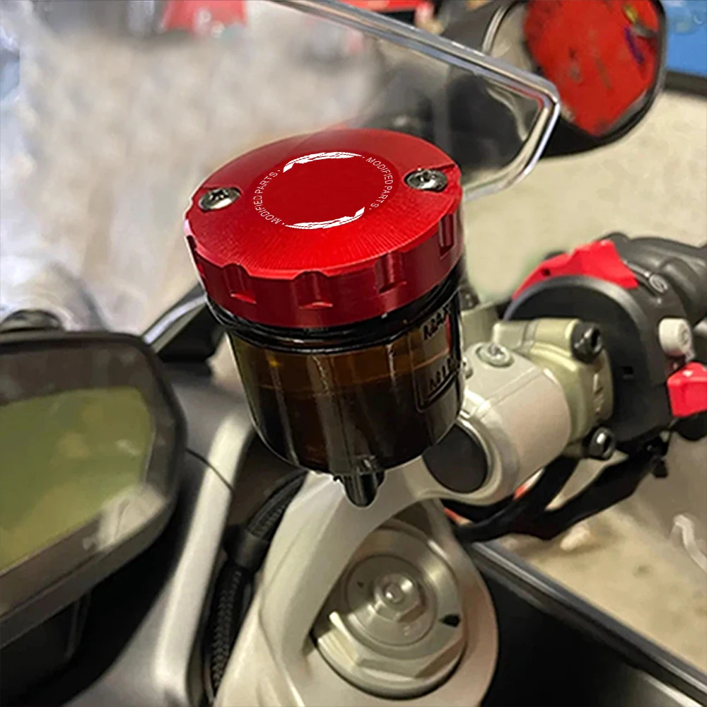 オートバイフロントリアブレーキフルードリザーバーカバー、アプリリアrs660、rs 660、rsv4、r、rr、RF tuono、v4、1100、rsv 1000、milleアクセサリー