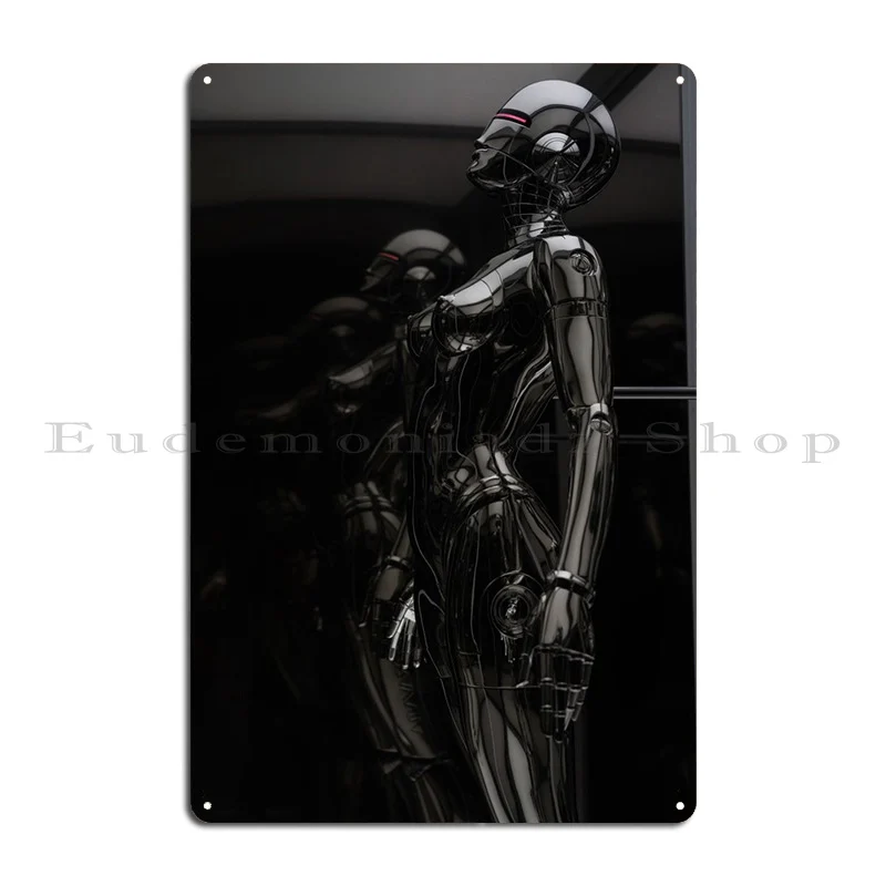 Robotic Assistant Metal Sign Party Party Create Personalized Cinema Tin Sign Poster