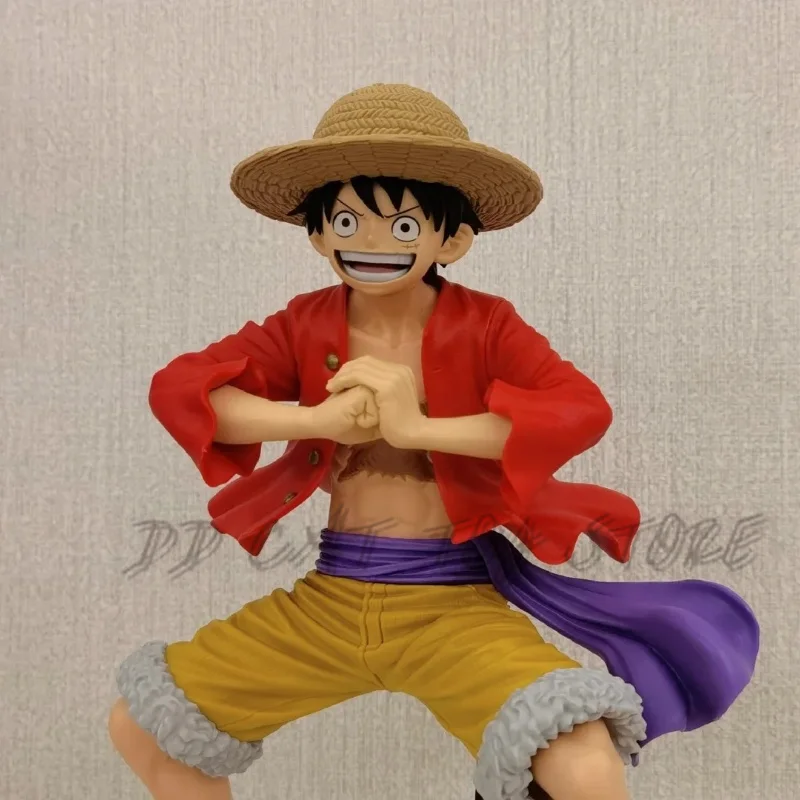 Oryginalne figurki Bandai One Piece Grandista Luffy 2.0 Hug Up Squatting Anime Model Kolekcjonerski prezent dla zabawek Hobby Dzieci