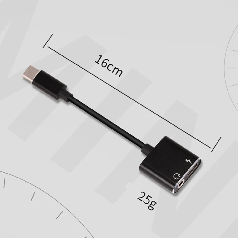 3.5mm Earphone Jack Audio Cable USB C Adapter Earphone Adapter Type-C Audio Splitter Type C To 3.5 mm