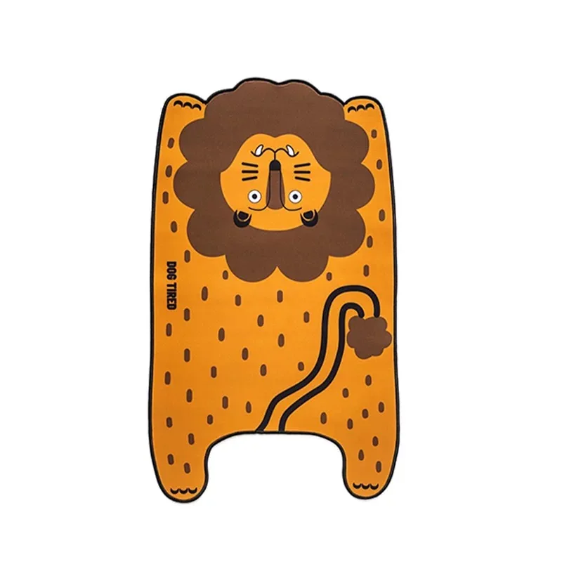 Original design "DOG TIRED" cute tiger-themed creative fabric computer pad, mouse pad and desk pad for office use