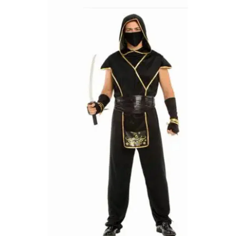 Costumes d'Halloween pour Garçons et Bol, Costume Ninja Kokor Cosplay, Robe de Barrage de ixde Carnaval, Vêtements Parent-Enfant pour Enfants et Adultes