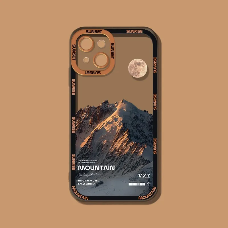 Luxury Scenery Mountain Case for Realme 5 6 7 7i 8 8i 9 10 Pro Plus C11 C15 C20 C21 C21Y C31 C35 C55 GT Neo 2 Pro 5 SE TPU Cover