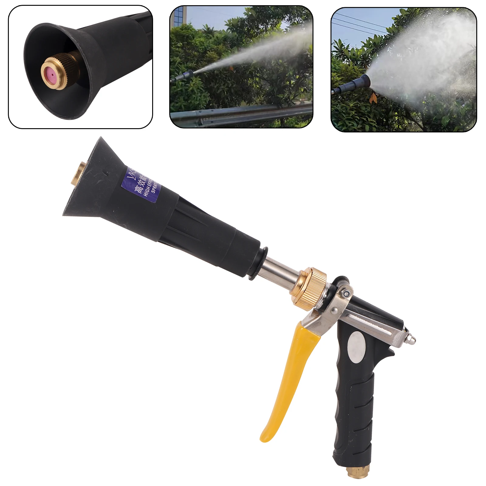 

Agricultural High Pressure Sprinkler Garden Irrigation Rotatable Sprayer Atomizing Water Gun Garden Lawn Grass Watering Nozzle