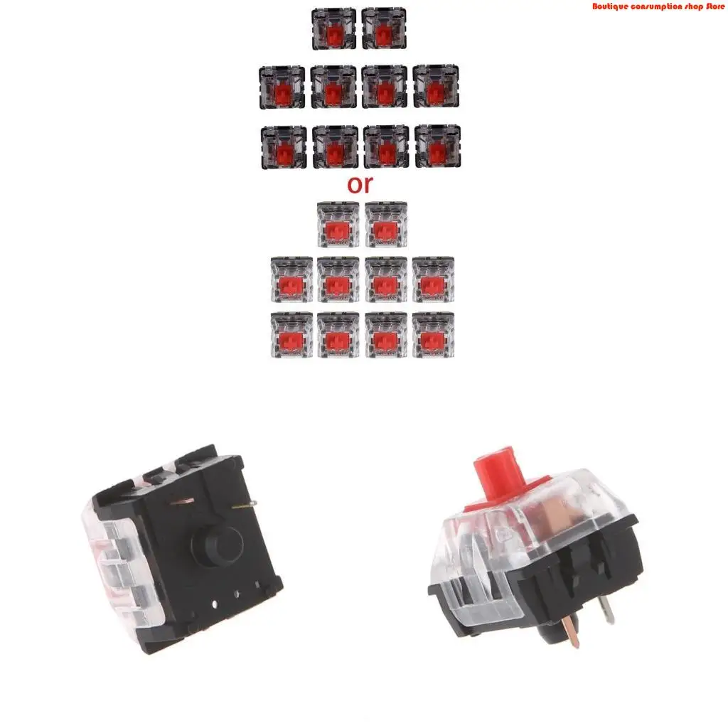 L9NA Cherry MX Red Switch Linear Switches 3pin for Mechanical Keyboard