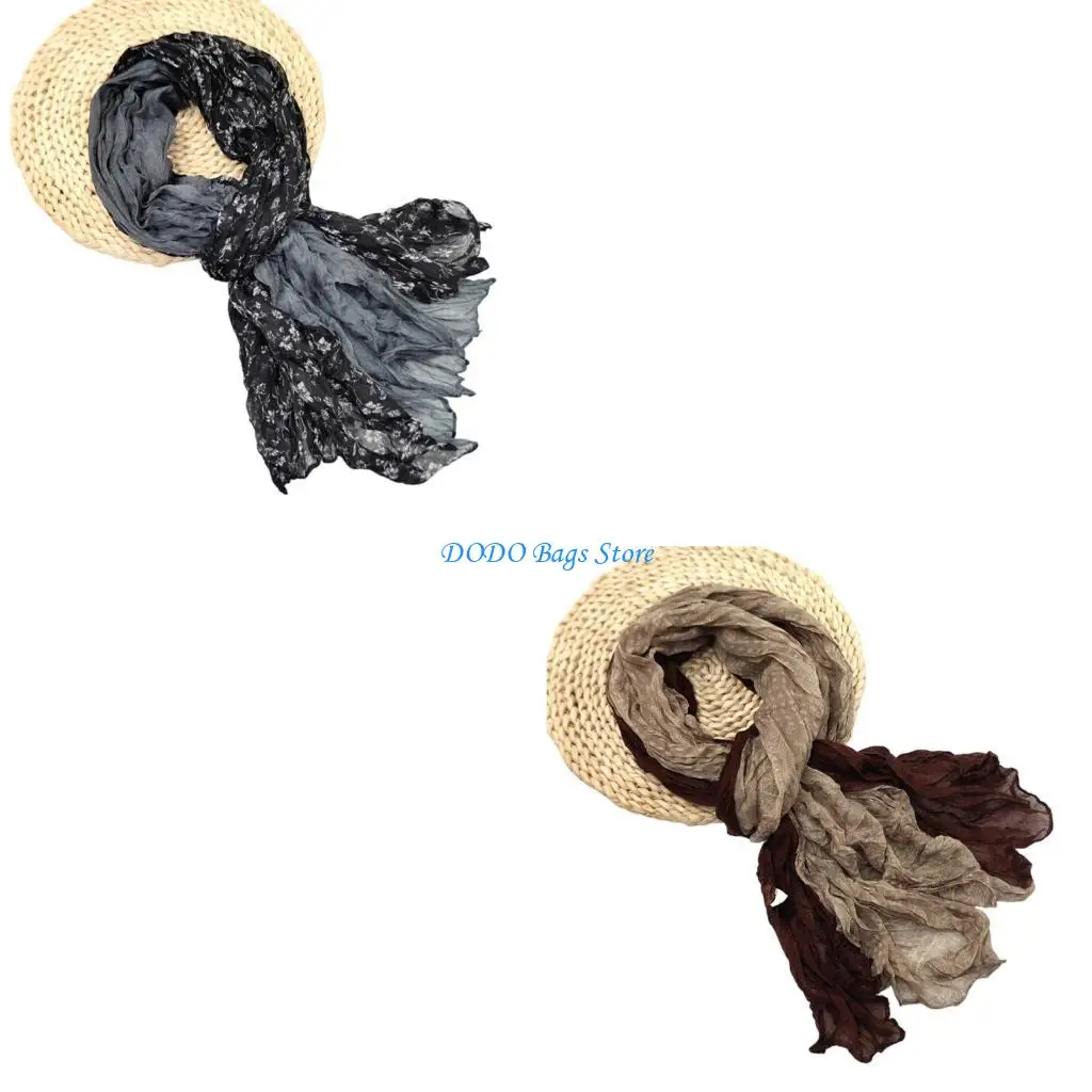 

Длинный шарф, дышащая шаль для весны и осени, регулируемая грелка для шеи