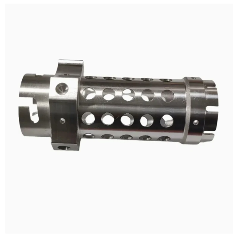 CNC machining production of high-temperature resistant stainless steel motorcycle exhaust muffler backpressure core