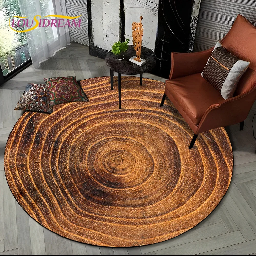 

Latest 3D Color Wood Grain Lines Round Area Rug,Carpet Rug for Living Room Bedroom Sofa Child Playroom Decor,pet Non-slip Gift