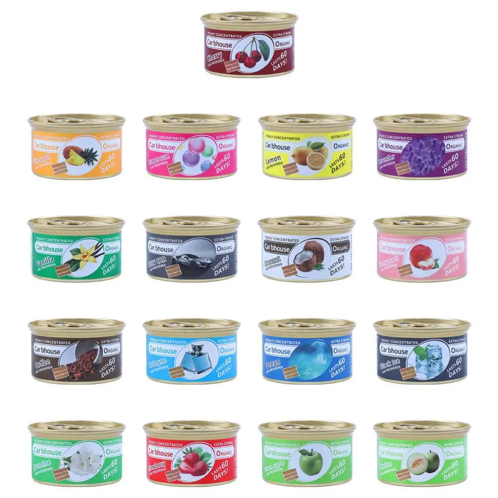 نكهة السيارة معطرات الهواء للسيارة العطور المعلبة ألياف الخشب العطر الناشر طويلة الأمد السيارات الروائح لوازم الهواء النقي