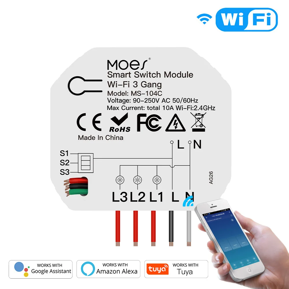 

Wifi Doodle Smart Home Light Control Switch Switch Switch App Timed Voice Alexa Voice Smart