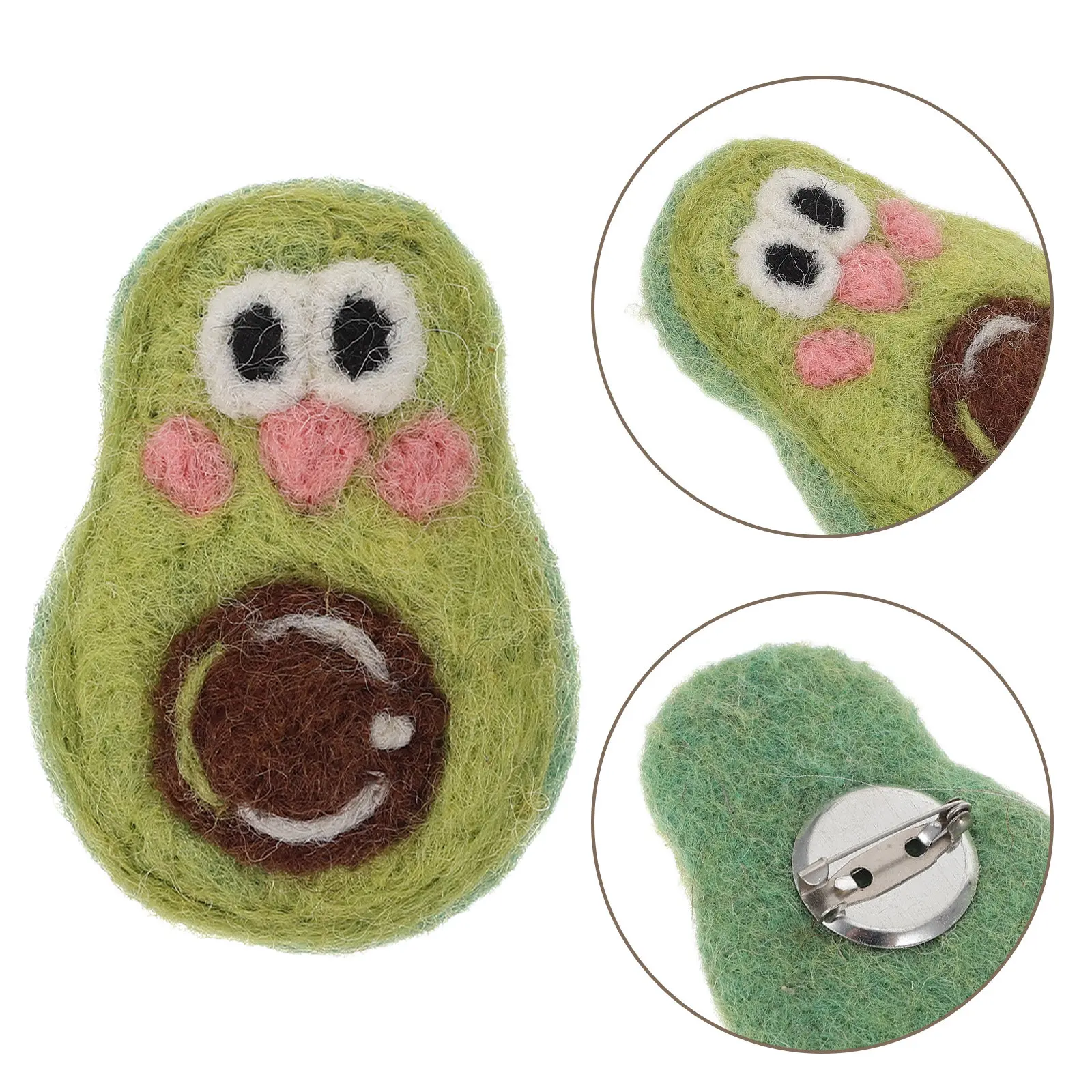 Handmade Wool Felt Watermelon Brooch Pin Cute Fruit Badge for Women Party Clothing Accessory Unique Gift for Family
