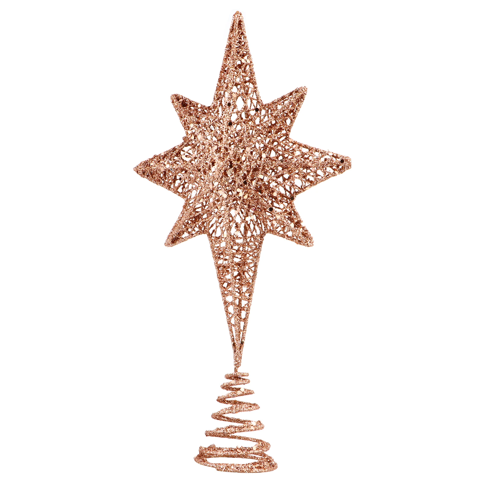 

1pc Tree Top Christmas Decor Ornament Vintage Rustic Treetop Modern Tree Star Decor Festival Star Treetop Party DIY