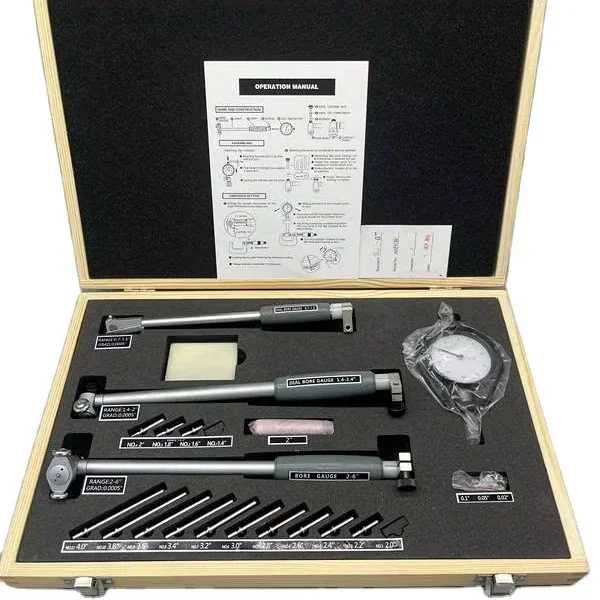 new A set of three-dial hole gauge 0.7-6 