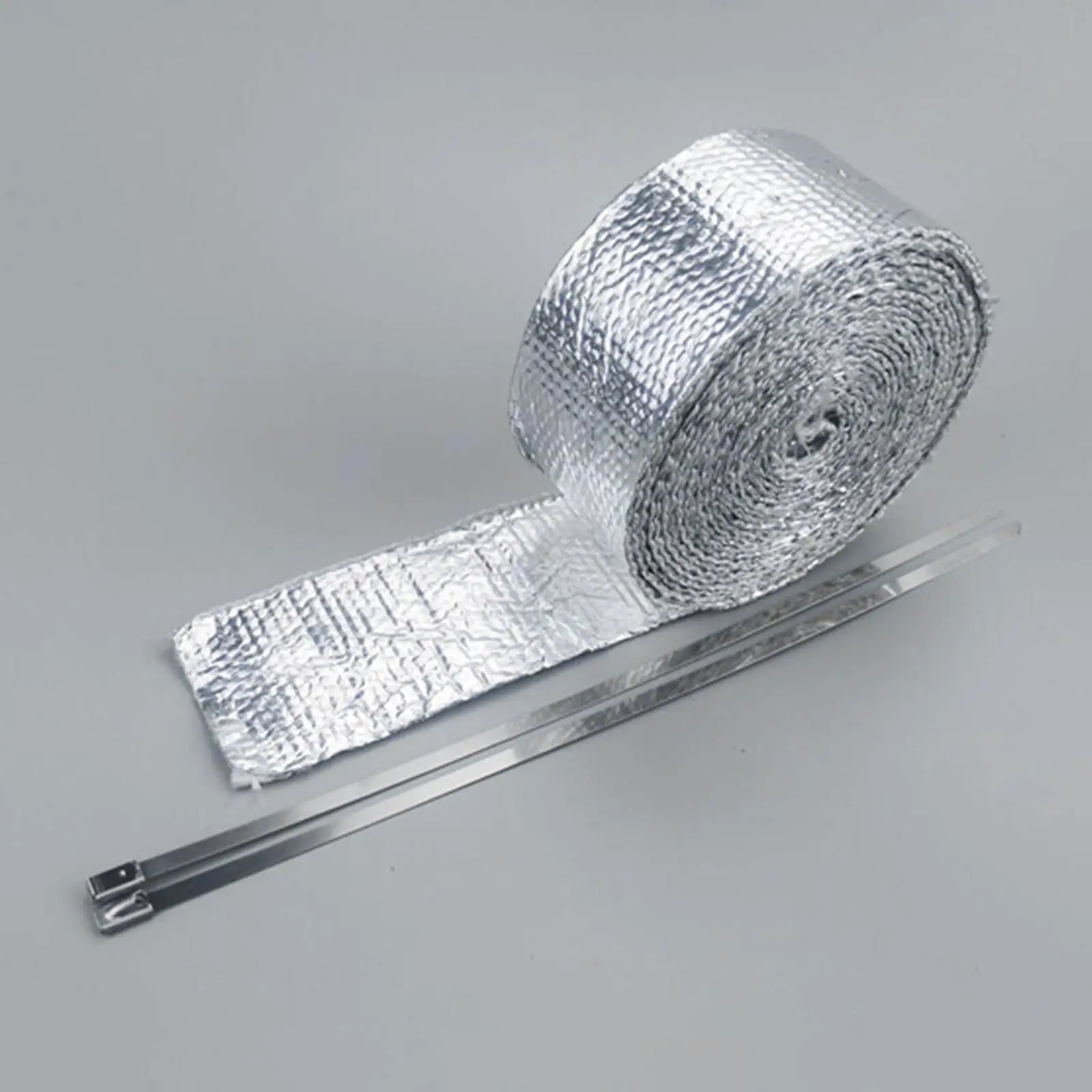 

Fiberglass Aluminum Foil Double Sided Tape High Temp Reflective Material Self Adhesive for Pipe Sealing Repair Ducting Furnace