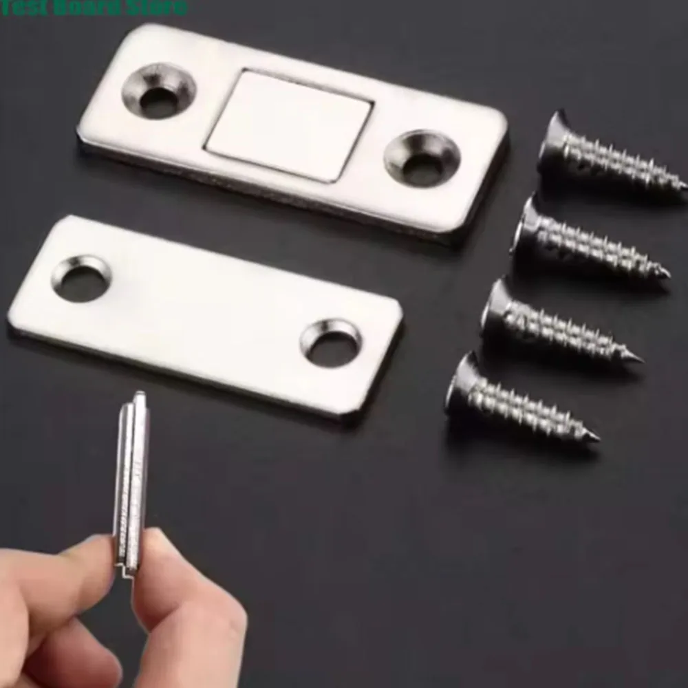 مجموعة واحدة من مغناطيسات الخزانة المغناطيسية، مغناطيس باب الدرج مع لاصق قوي، مزلاج الخزانة للإغلاق المغناطيسي لإغلاق باب المطبخ #4