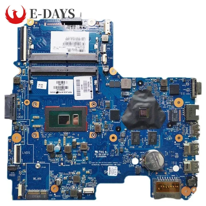 

For HP Pavillion 240 G5 14-AM Laptop Motherboard 6050A2822501 Notebook Mainboard with I5-7200U I7-7500U CPU DDR4 R5 M1-30 2G GPU