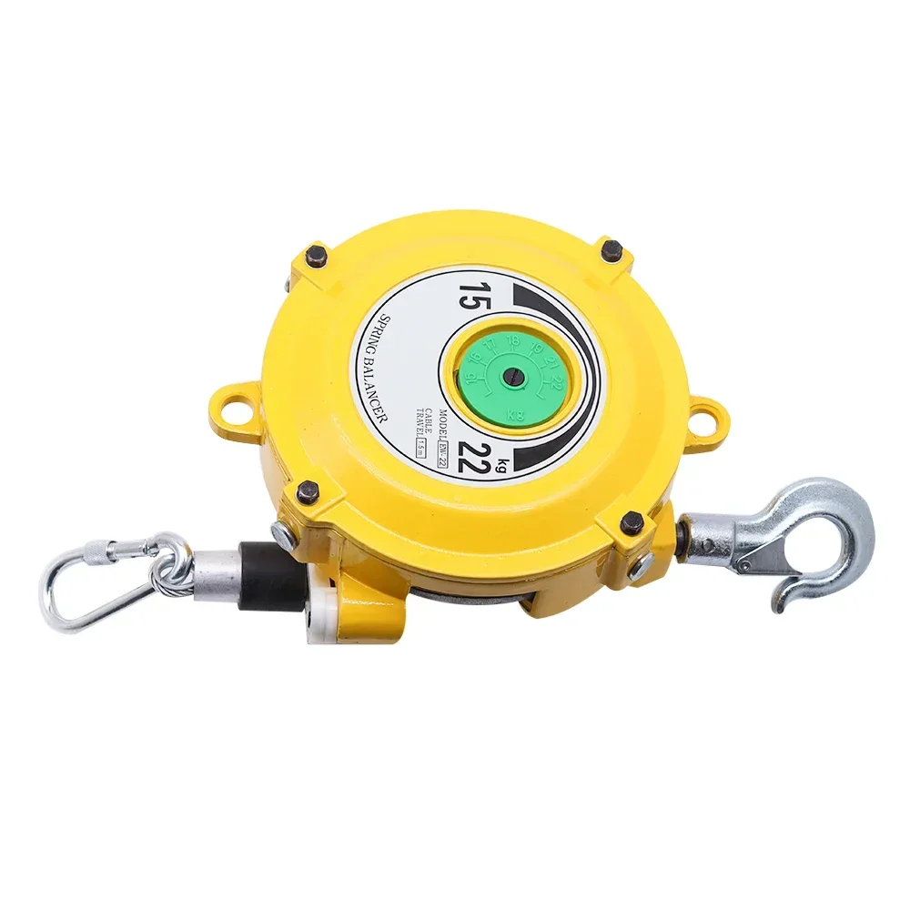 15-22KG Spring Balancer Tower-Type Lifting Hook Spring Holder Balancer Self-locking Steel Wire Rope Balancing Lifting Jack