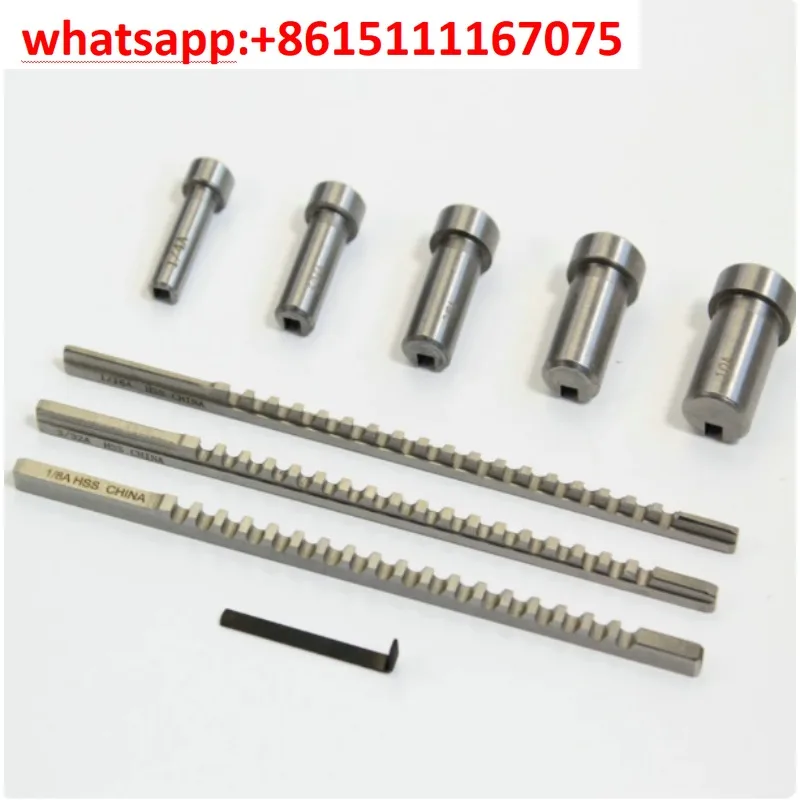 9Pc HSS Imperial Keyway Broach Set 1/16-1/8