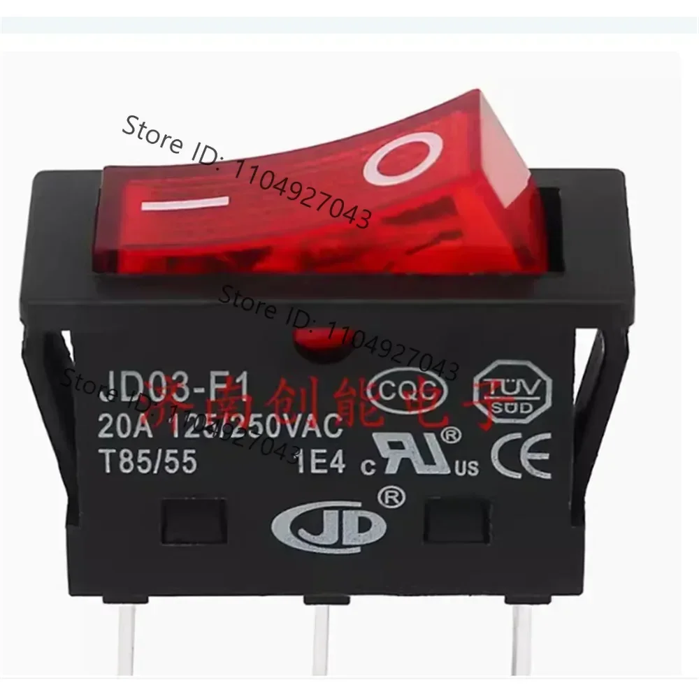 5pcs Single row three legged two gear boat type switch 20A JD03-F1