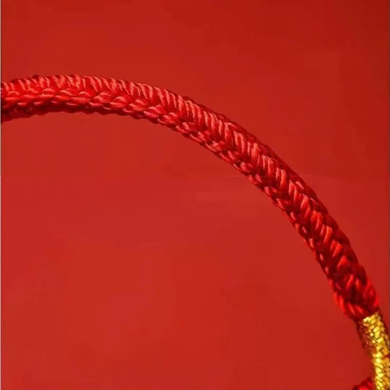 2025 New Handmade Red Lucky Knot Bracelet Thread Rope Bangle Adult Child DIY Best Friendship Bracelet Size Adjustable Accessory