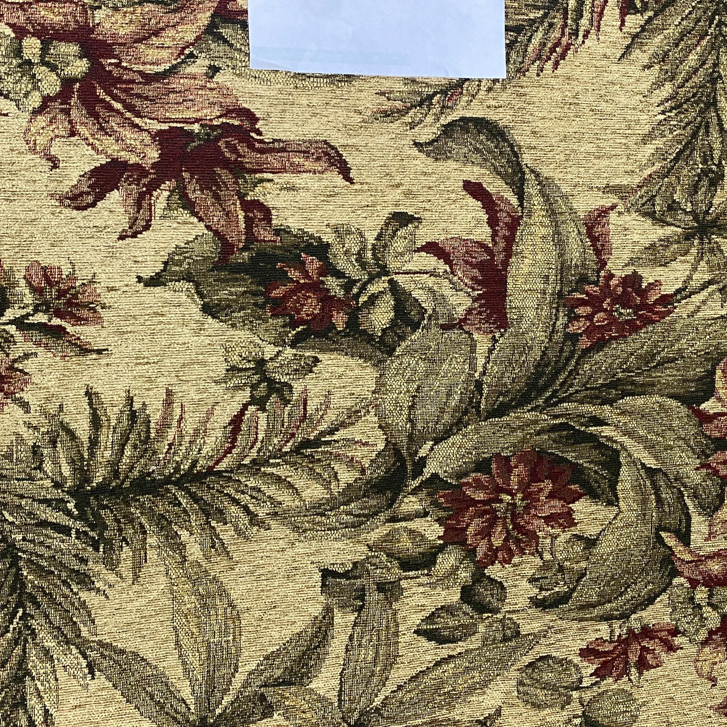 

Tropical American Country Sle Tissue Flower Patterned Fabric for Dining Chair Tablecloth Furniture Decoration Home DIY