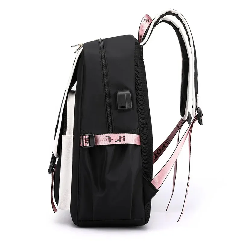 Mochilas escolares antirrobo para mujer, impermeable con carga USB morral, bolsas para libros, mochilas escolares para estudiantes, bolsas de viaje para adolescentes