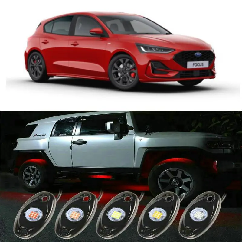 4pc Car Accessories Car Led Chassis Light For ford focus mk2 mk3 party ranger mondeo mk4 fiesta mk7 focus 2010 c max 2008 kuga 1