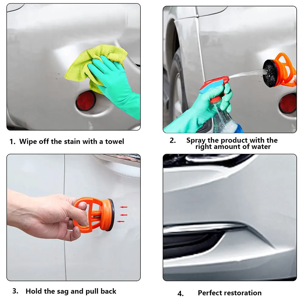 Dent Puller Suction Cup Car Dent Removal Kit Repair Kit Suction Cups 12CM for Auto Bodywork Repair Shop Ceramic Glass Mirror