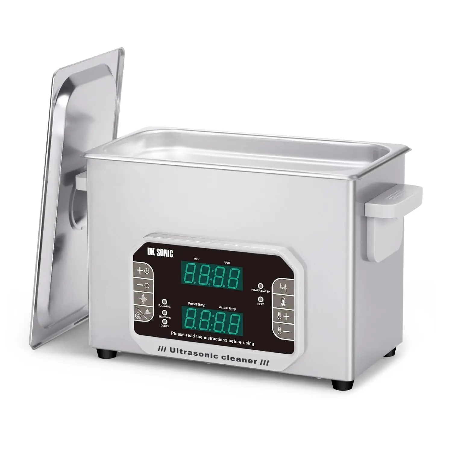 

Professional 4L Ultrasonic Cleaner 120W with Timer, Heater, Touch Control for Jewelry, Glasses, Watches (Includes Basket