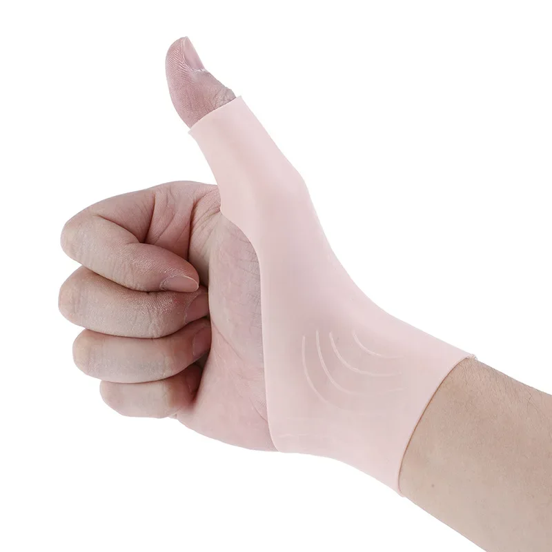 

1pcs Silicone Gel Therapy Wrist Thumb Support Gloves Arthritis Pressure Corrector Gloves