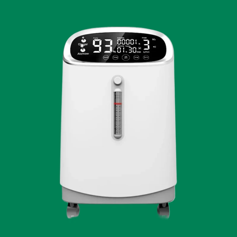 

Кислородный концентратор для животных 5 л с большим сенсорным экраном, голосовым управлением, дистанционным управлением и таймером, модель 2026 года, новинка