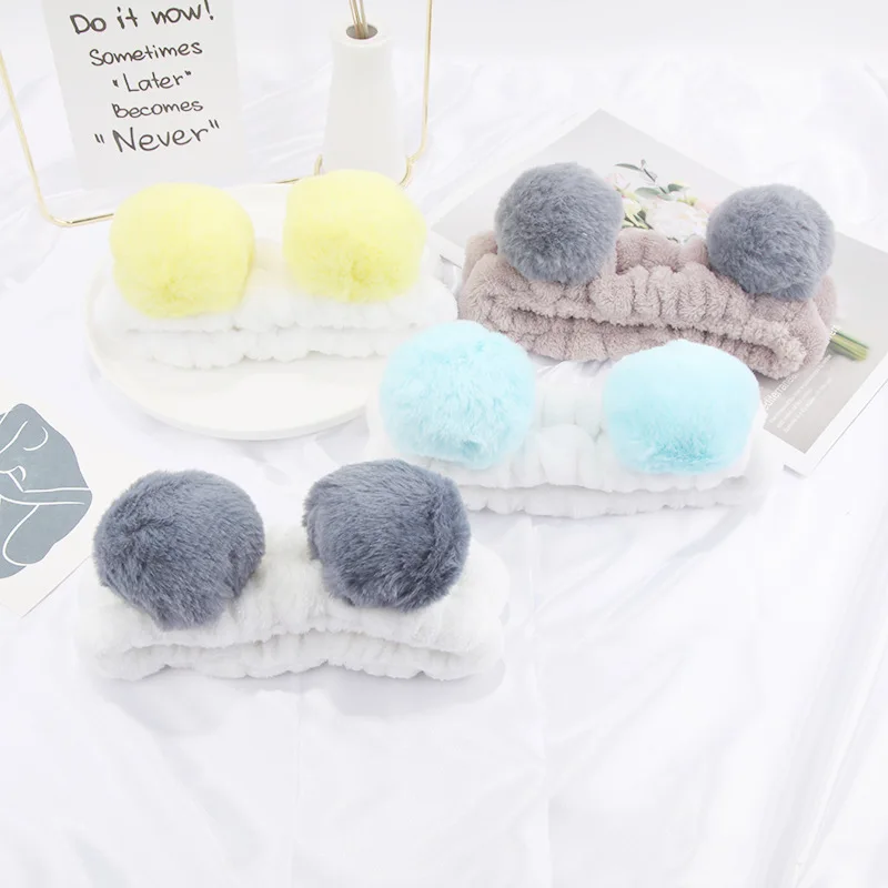 

Bear Ear Plush Headband for Women Soft Adjustable Non-Slip Hairband for Face Washing Skincare Makeup Animal Ear Hair Accessories