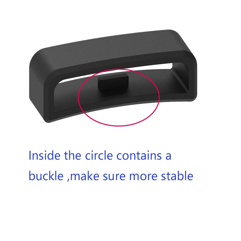 جديد أسود Watchband 18 20 22 24 26 مللي متر سيليكون باند المطاط حزام ساعة الحلقات حلقة اكسسوارات حامل الخزانة