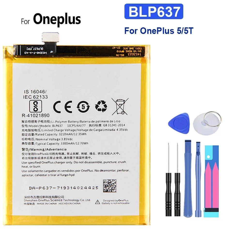 Replacement Battery For OnePlus 6T/7 7 Pro 7T 7T Pro 7TPro 8 8T 8 Pro 9 9Pro Nord N10 N100 For One Plus Phone Batteries + Tools