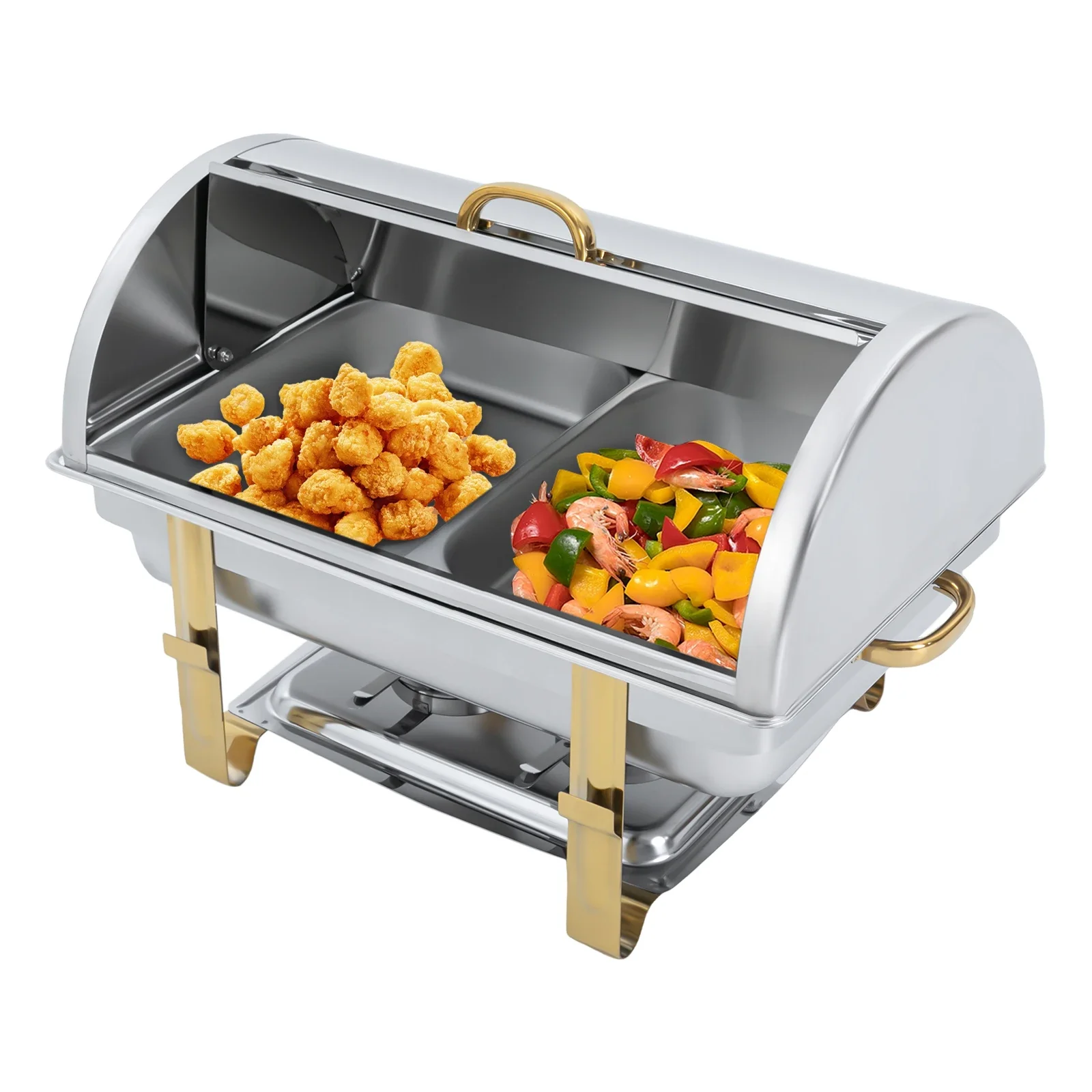 Chafing Dish Buffet Set Anti-Rust Buffet Warmer Keep Temperature with Portable Handles for Homes/Kitchens/Restaurants