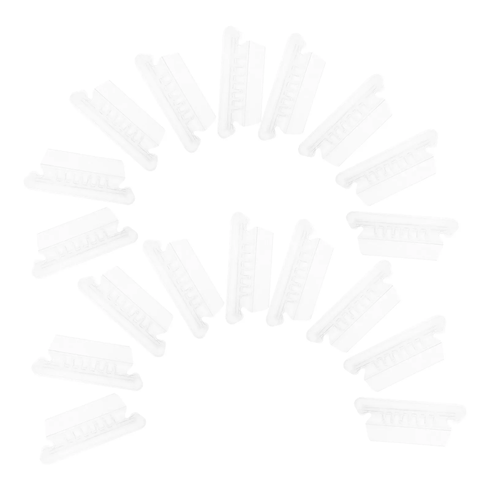 

100Pcs Heavy Duty PVC File Folder Tabs with Index Clips for Hanging Folders Easy Sorting Portable Organization Labels for Office