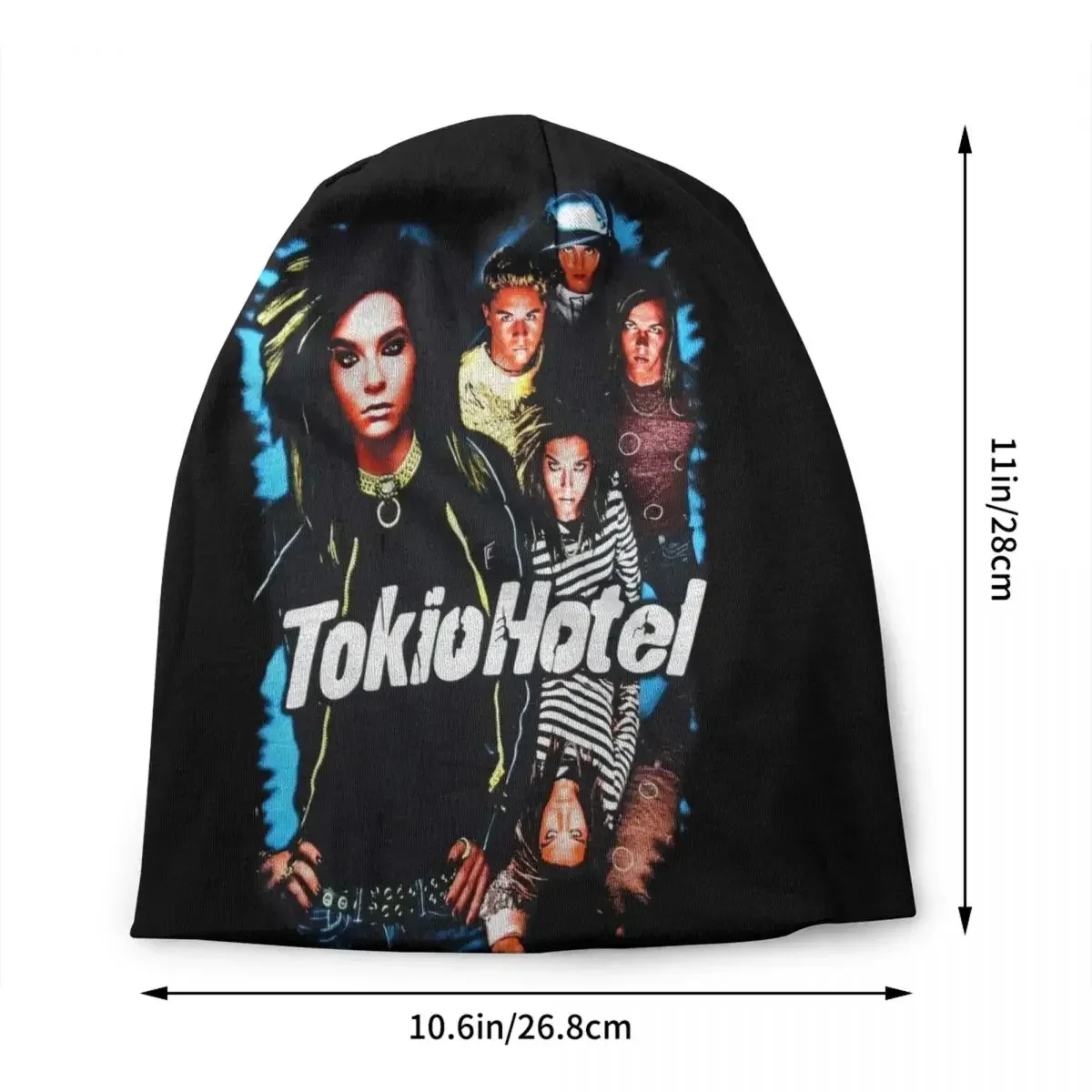 Tokio Hotel German Rock Band Skullies Beanies Caps For Men Women Unisex Outdoor Winter Warm Knitting Hat Pop  Bonnet Hats