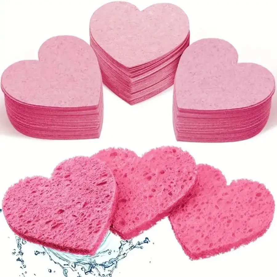 Compressed Facial Sponge Cosmetic Hydrotherapy Sponge Suitable for Daily Cleansing, Makeup Removal, and Exfoliation