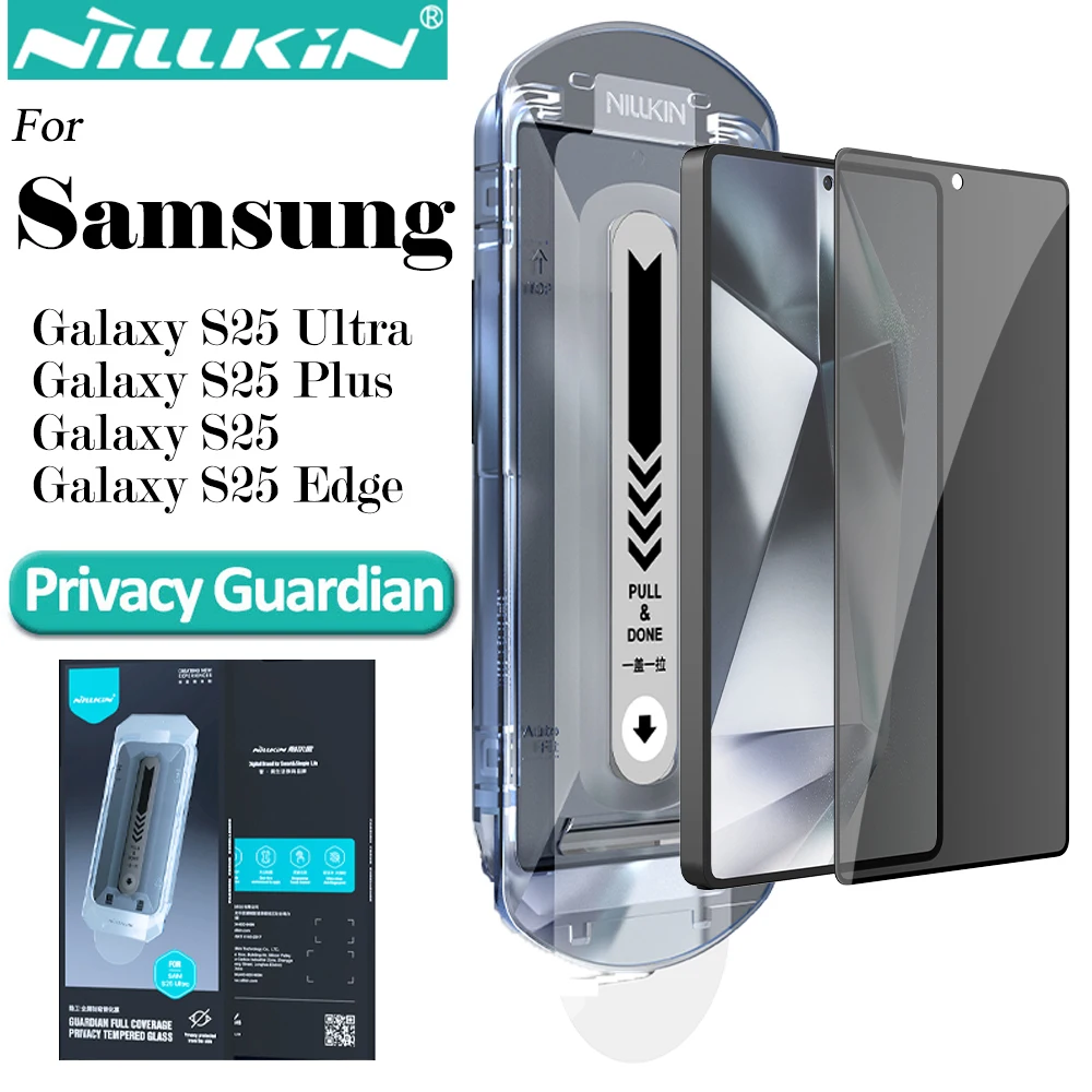 

Nillkin for Samsung Galaxy S25 Ultra S25+ 5G Preventing peeping Protector film Full Coverage Tempered Glass Belt tool