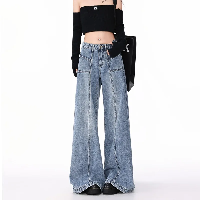 2025 Spring Women's Jeans Sweatpants Y2K Trendy Casual Pants Women Trousers Women's Clothing Daily Travel Pants New