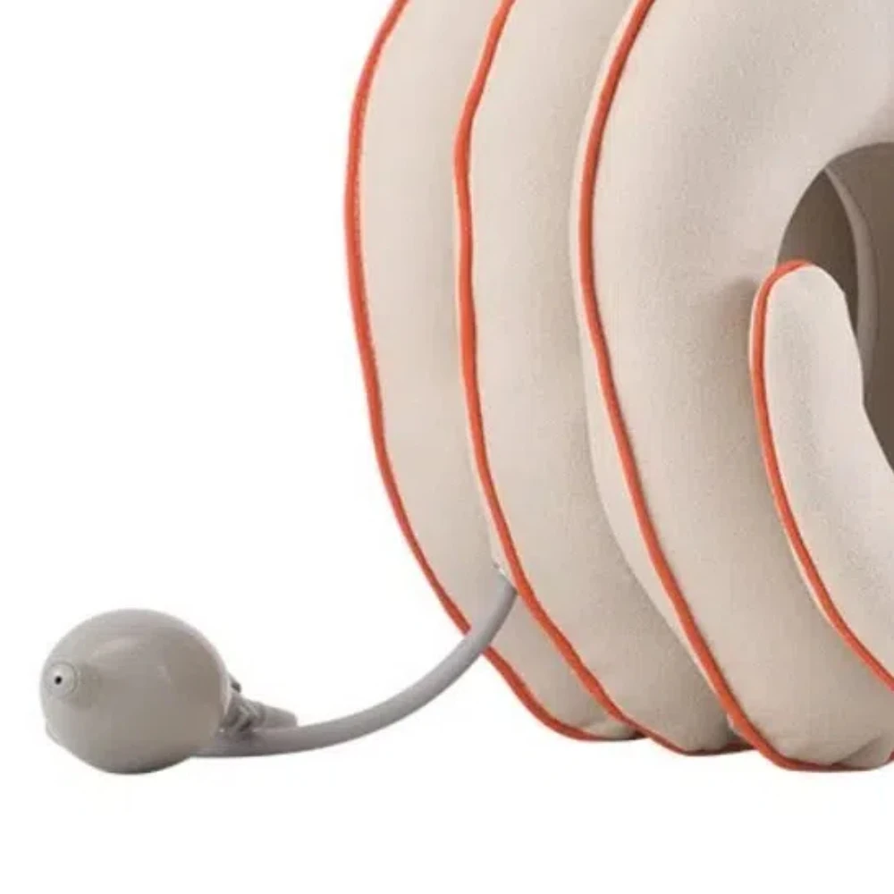 Air Inflatable Cervical Traction Device Orthopedics Massage Adjustable Neck Stretcher 4 Layers Neck Support Neck Massage Pillow