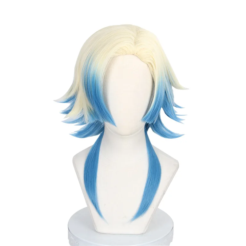 Perruque de Cosplay Prison bleue Michelle Cesar, teinture dégradé de cheveux inversés