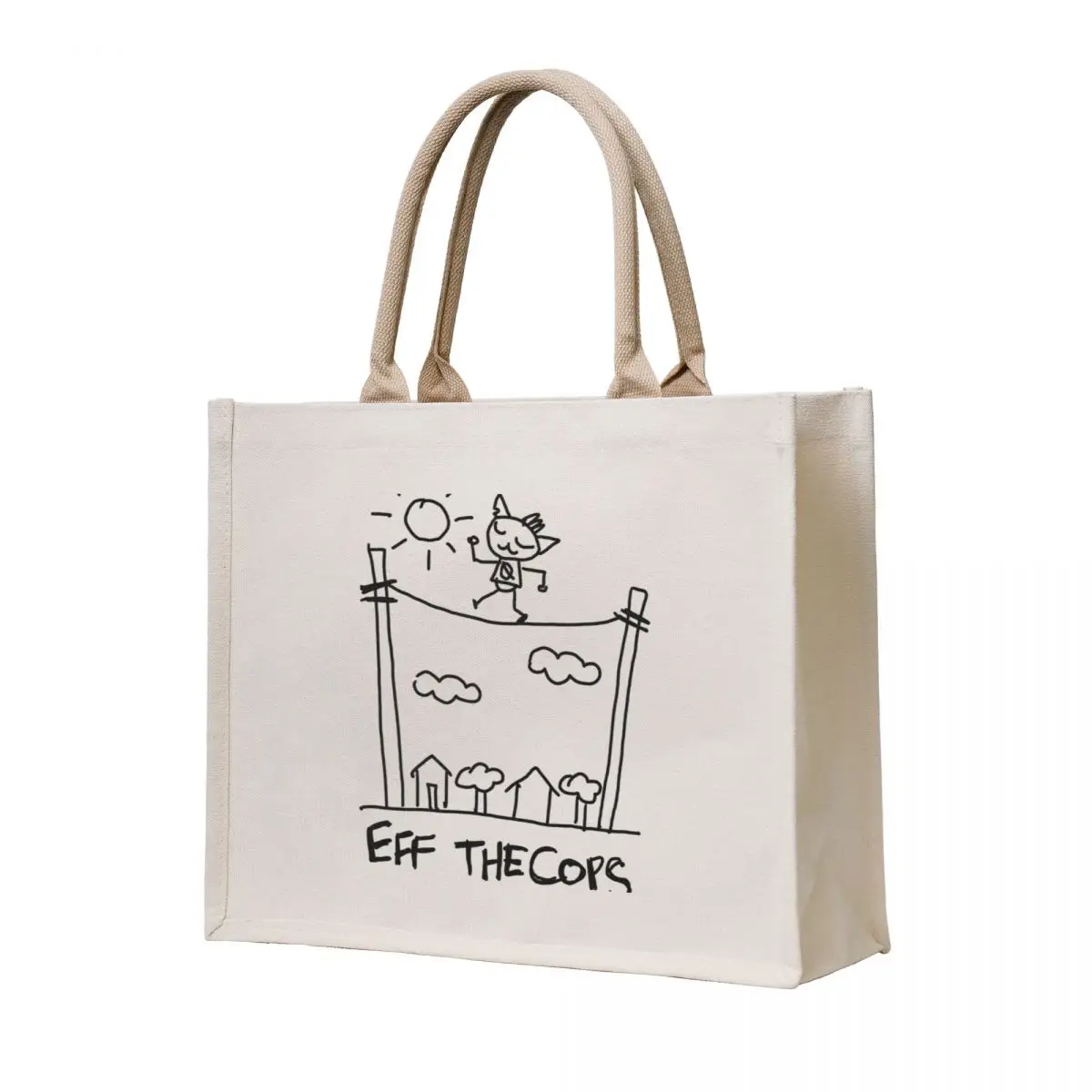 

EFF THE COPS Night in the Woods journal page Tote Bag bags woman 2025 Reusable bags free delivery bags