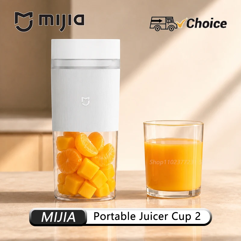 Original Mijia Portable Juicer Cup 2 Electric Fruit Blender Machine Orange Juicer Kitchen Food Processor Make Juice Extractor CN