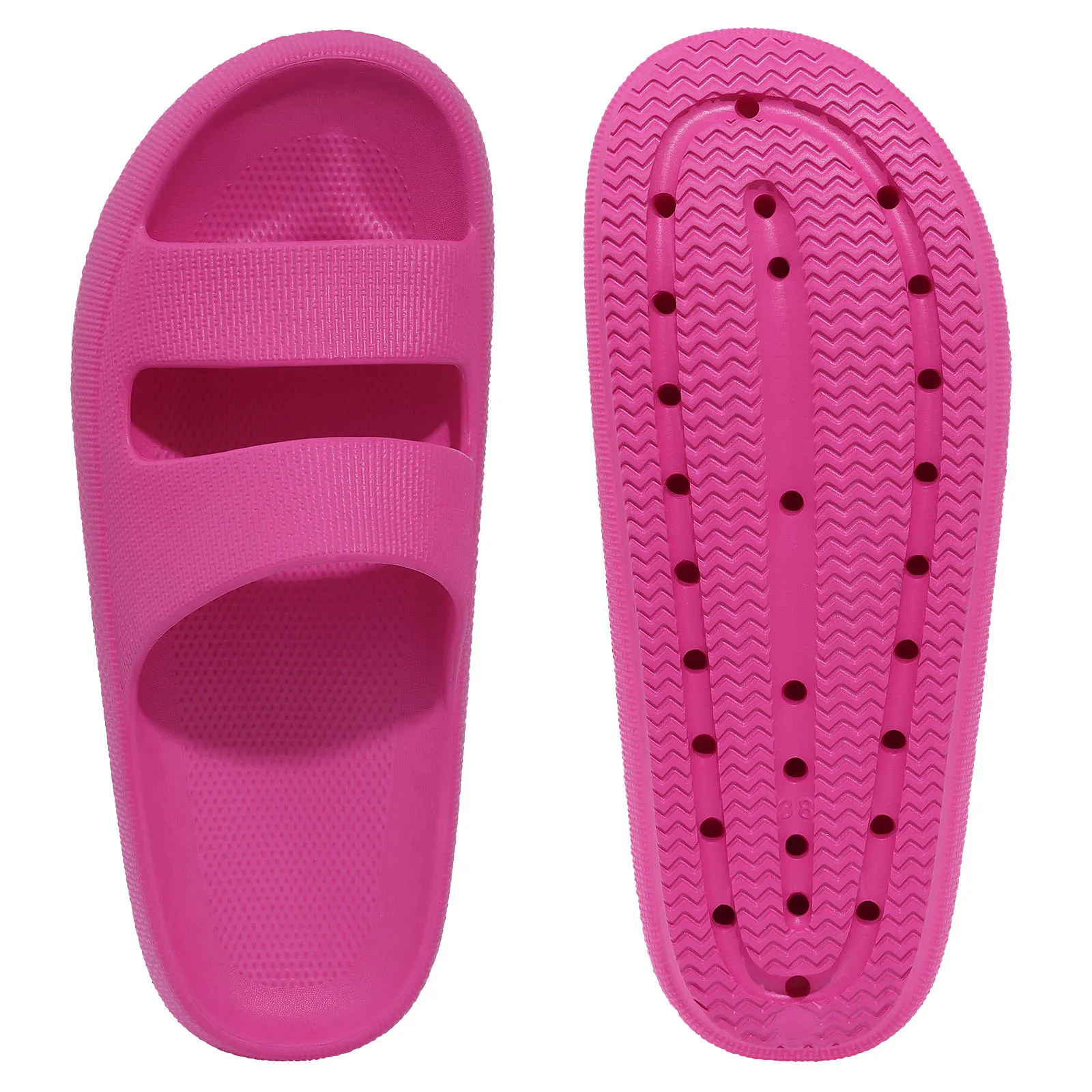 Bebealy-Zapatillas planas para mujer, sandalias de verano a la moda, zapatos suaves para el hogar, zapatillas de playa antideslizantes para