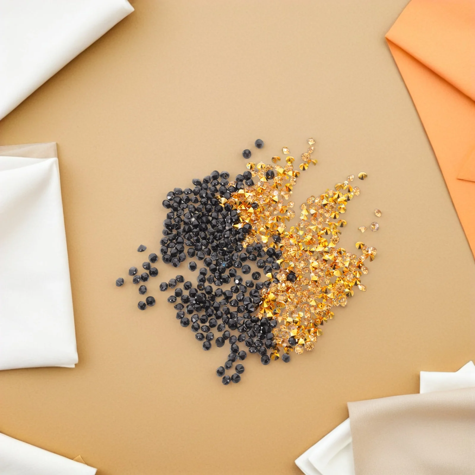 

2Pack Acrylic Rhinestones Gold Black Flatback Sparkling Gems for Wedding Table Scatter Vase Fillers Party Decor