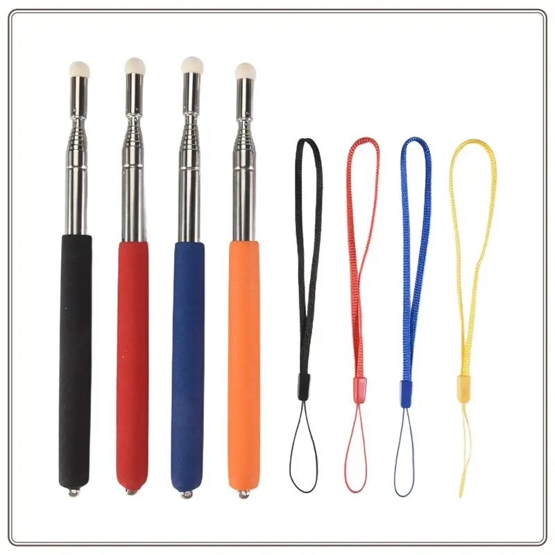 

Reliable-4Pcs Telescopic Pointer Stick With Hand Lanyard Teacher Pointer For Classroom Retractable Pointer Whiteboard Pointer,4P