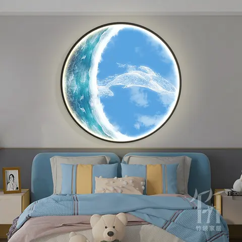Månvägglampa Enkel Modern Vardagsrum Bakgrundsväggbelysning Sovrum Trapplampa Kreativ Konst Halvmåne Yang Skrivbordslampa 10 best sales månvägglampa - №10