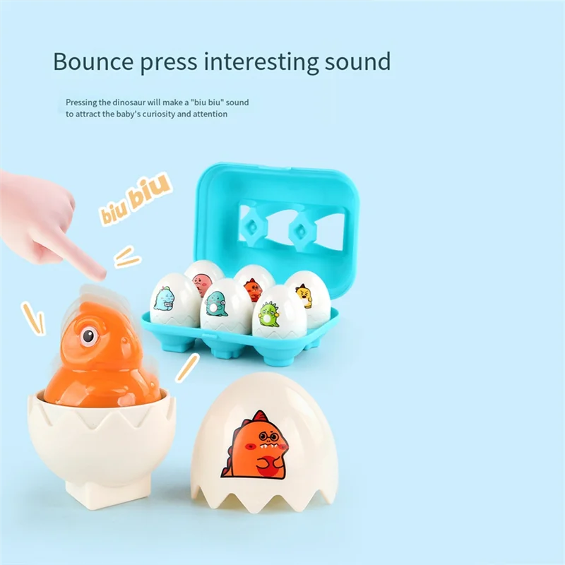 절묘한 Workmanshipp-6PCS 3D 계란 퍼즐 학습 교육 수학 장난감 스마트 게임 부활절 선물 1 2 3 세